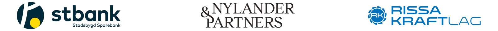 stbank, Nylander &Partners og Riss Kraftlag logoer