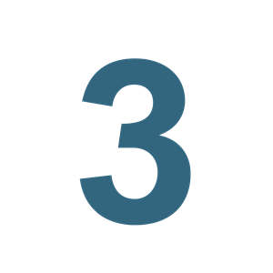 3-tall i blått
