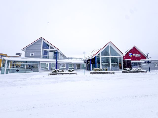 Hovedkontoret med snø